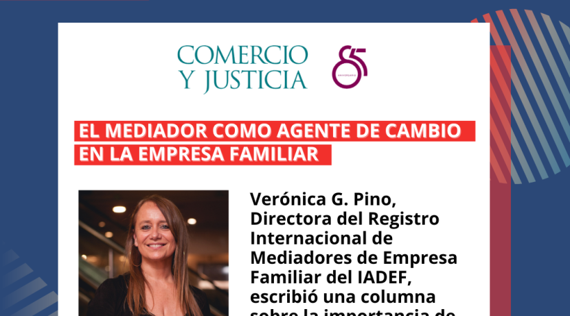 El mediador como agente de cambio en la Empresa Familiar